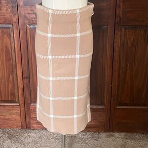 Ann Taylor Tan Pencil Skirt